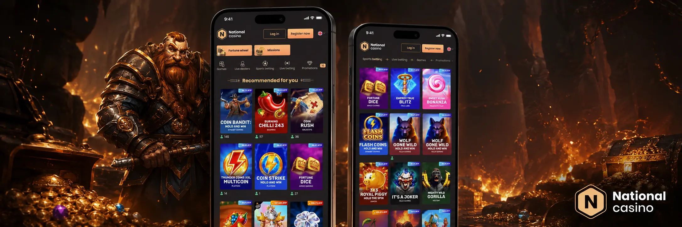 Mobilná aplikácia National Casino
